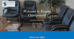 Desktop Screenshot of keeganchiropractic.com